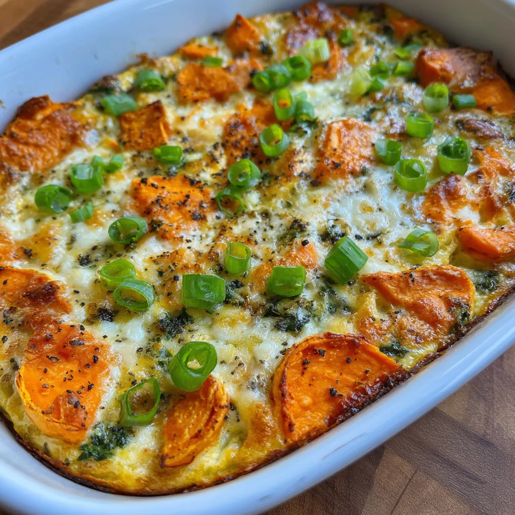 Sweet potato egg casserole