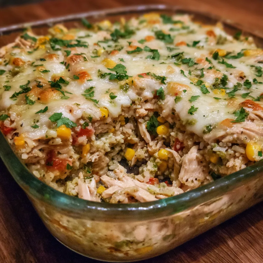 Chicken salsa verde bake