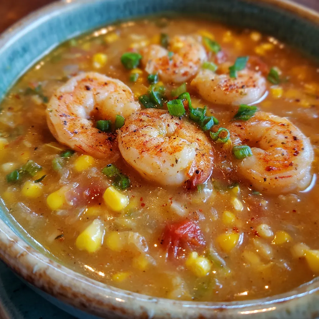 Shrimp and corn soup