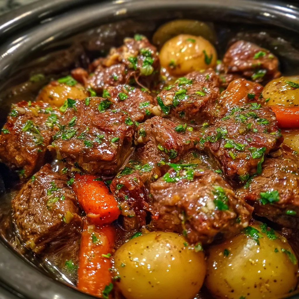 Crockpot beef and potatoes