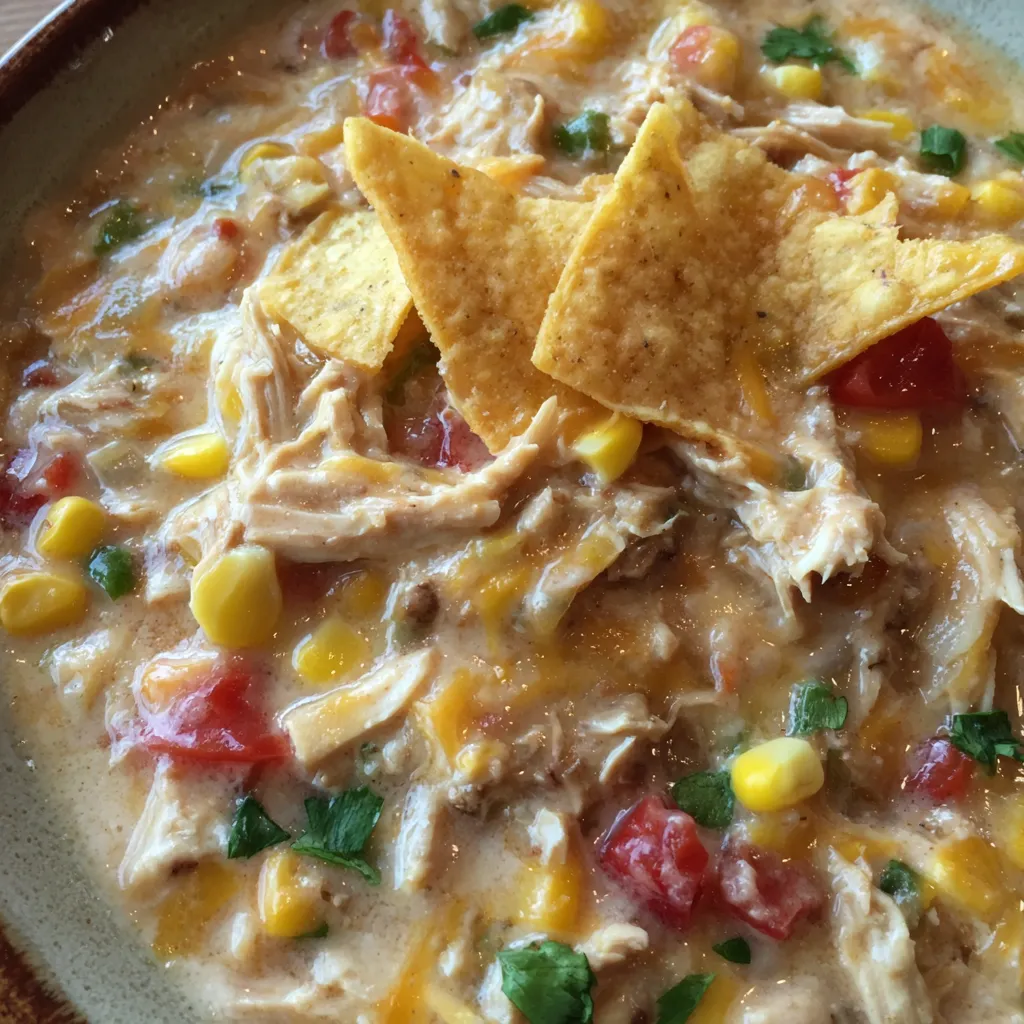 Taco-style nacho soup