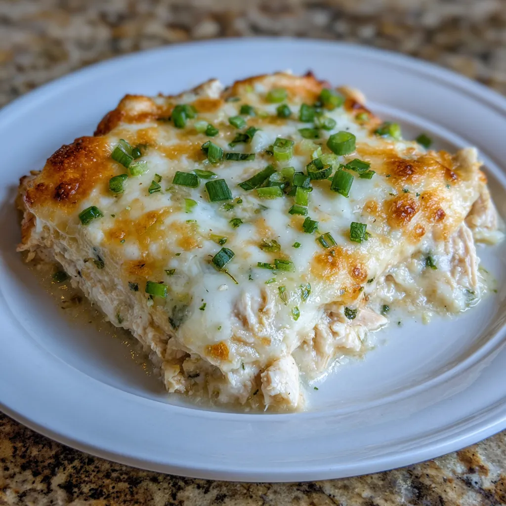 Cheesy white chicken enchiladas in pan