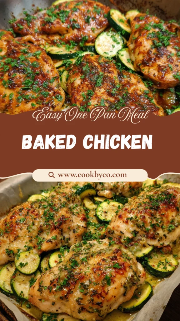 Baked Chicken and Zucchini