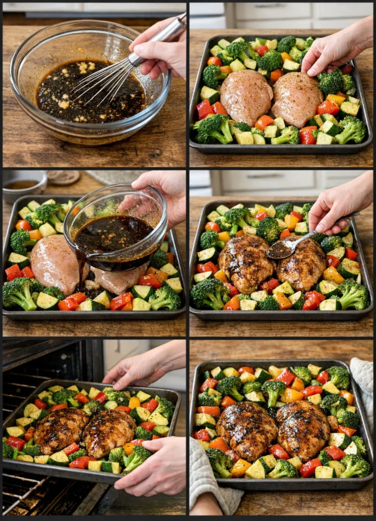 Balsamic Glazed Chicken and Veggies