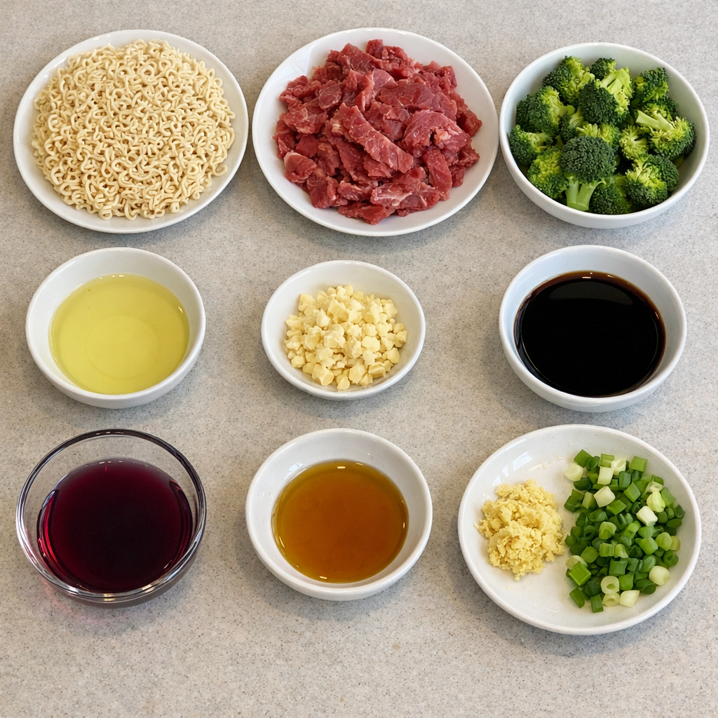 Beef and Broccoli Ramen Stir Fry