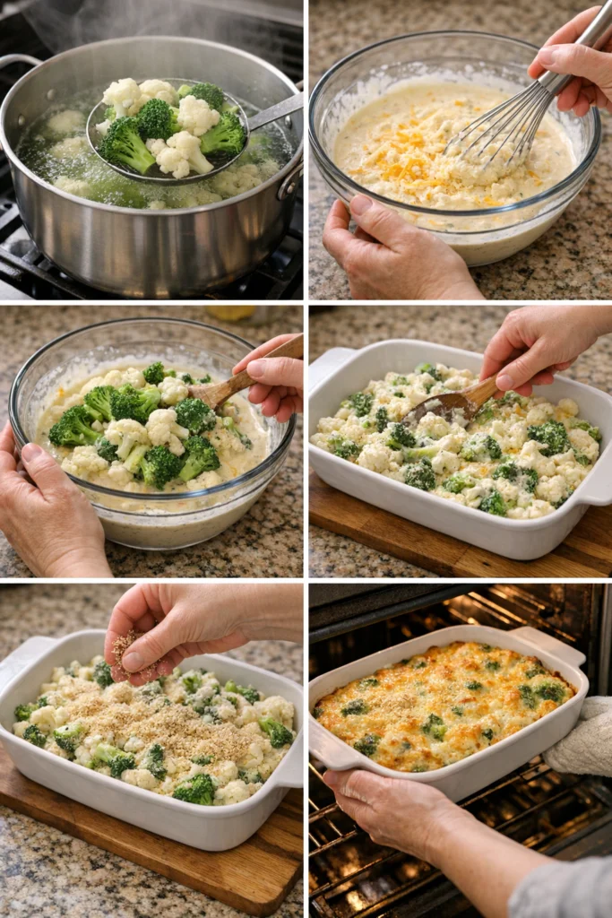 Broccoli and Cauliflower Casserole