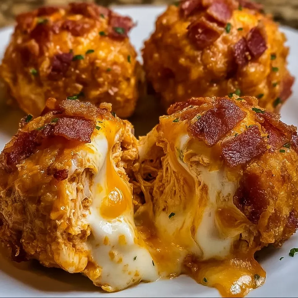 Buffalo chicken mozzarella bombs