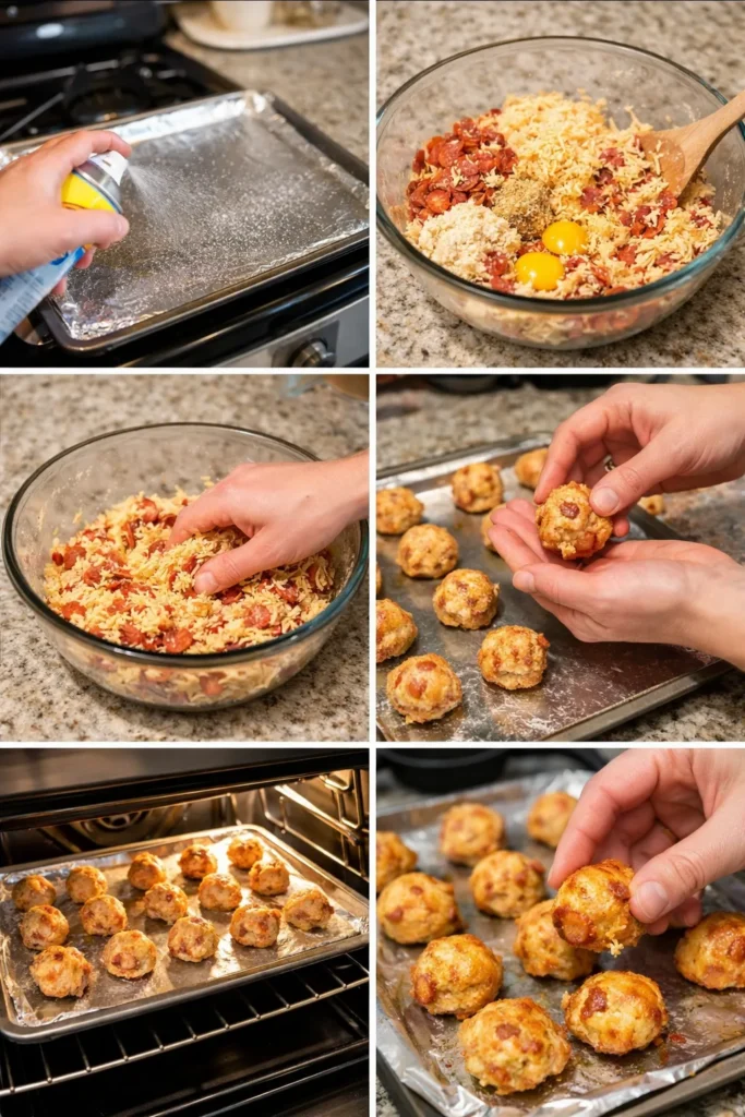 Cheesy Beef Pepperoni Bites