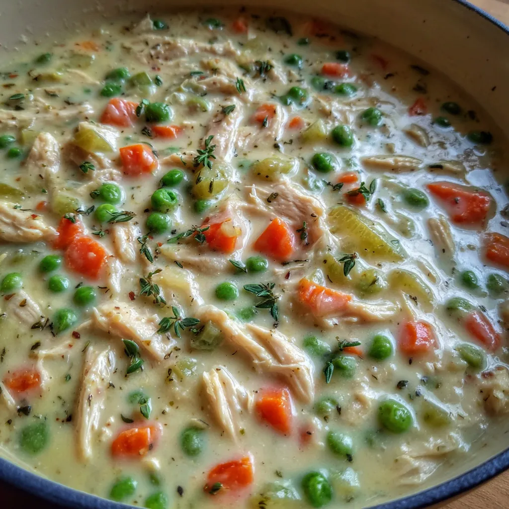 Chicken pot pie soup