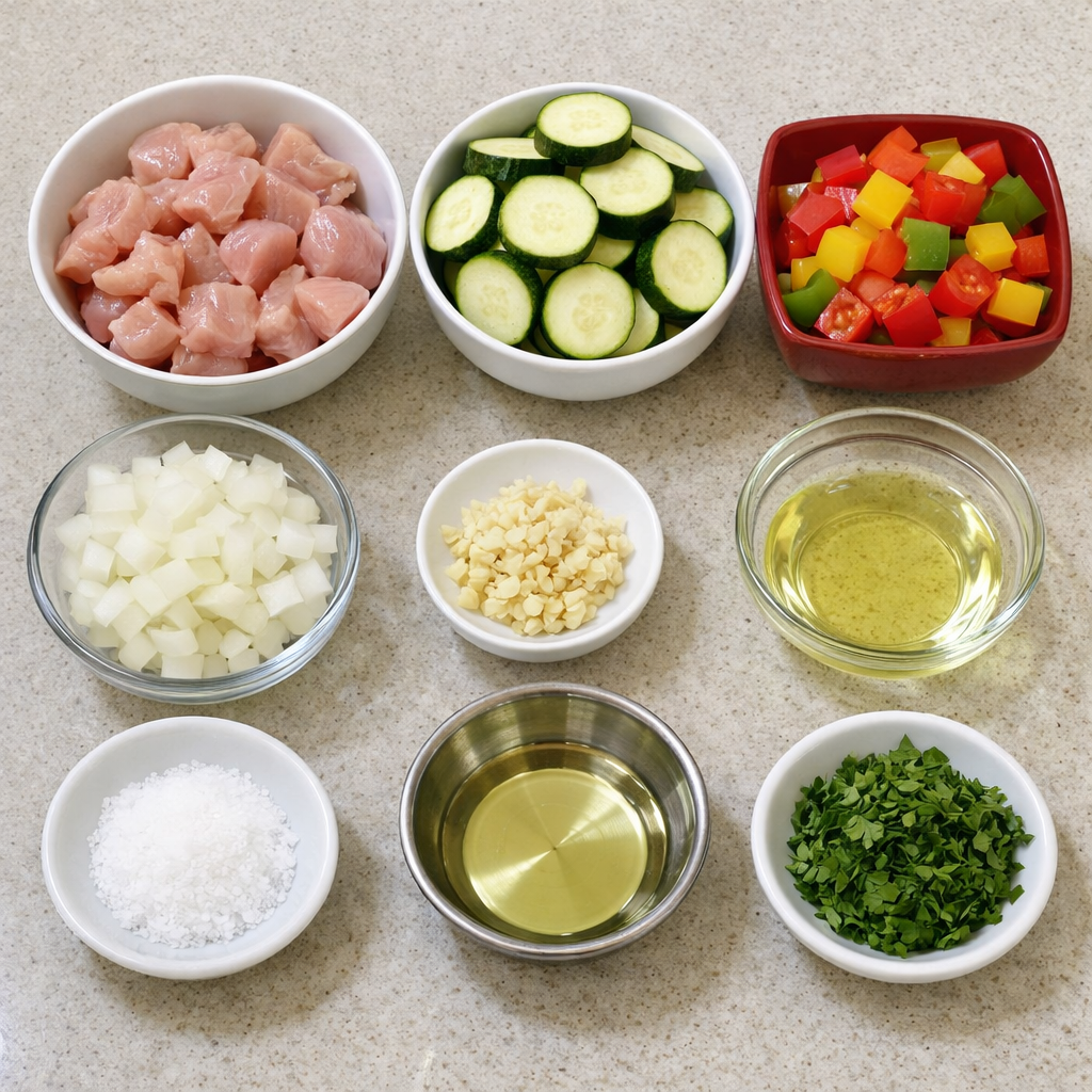 Chicken and Zucchini Skillet