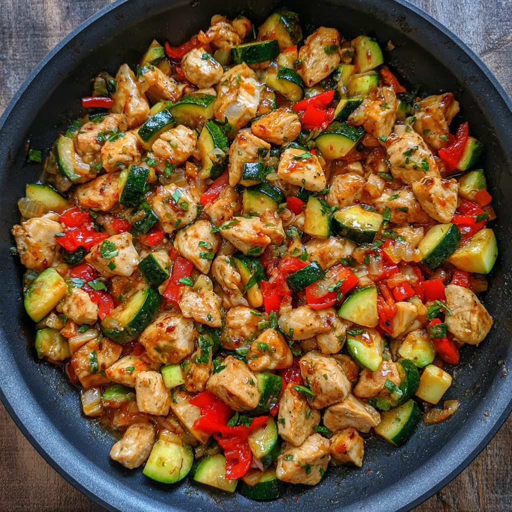 Chicken and Zucchini Skillet