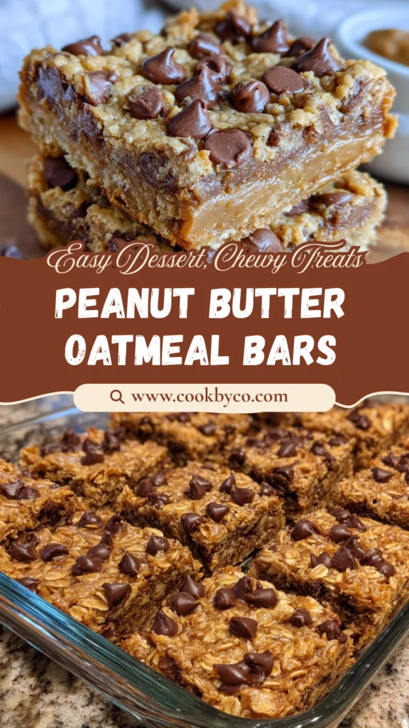 Chocolate Chip Peanut Butter Oatmeal Bars
