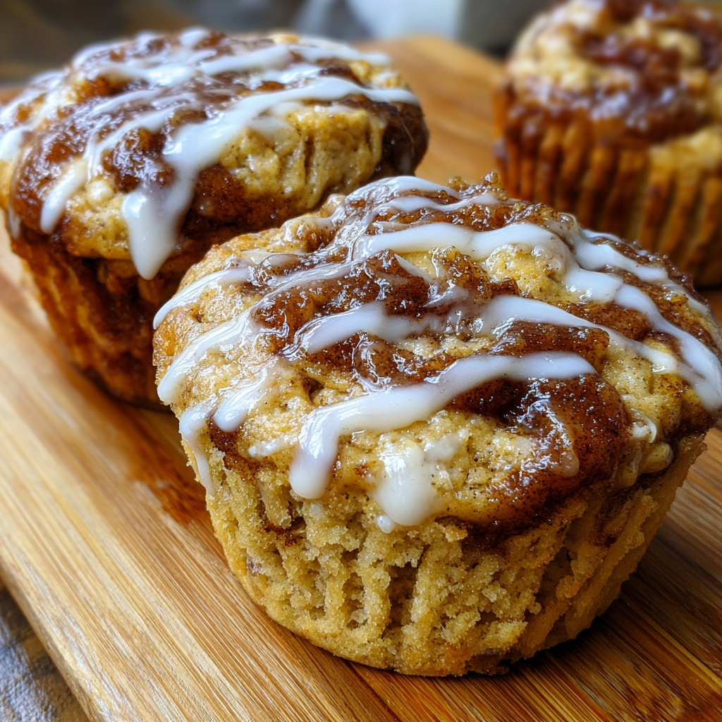 Cinnamon Roll Protein Muffins