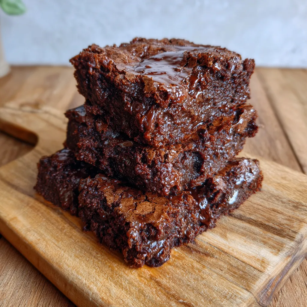 Healthy protein brownies with cottage cheese
