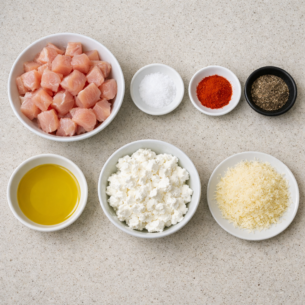 Cottage Cheese Parmesan Firecracker Chicken