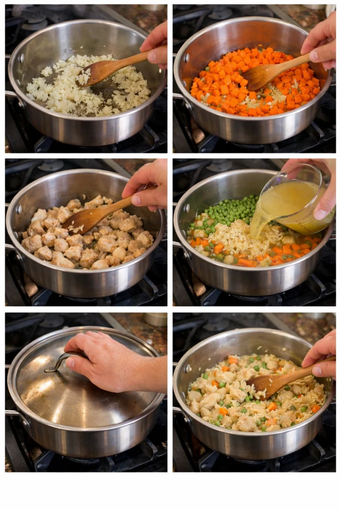 Cozy Chicken Pot Pie Orzo