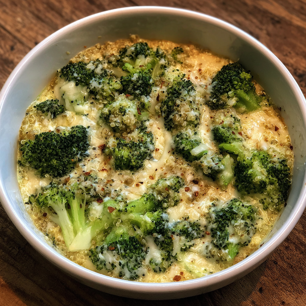 Creamy Broccoli and Quinoa Bake