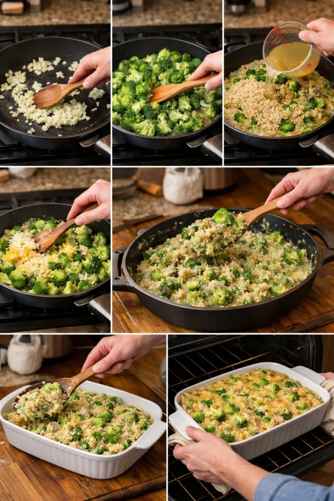 Creamy Broccoli and Quinoa Bake