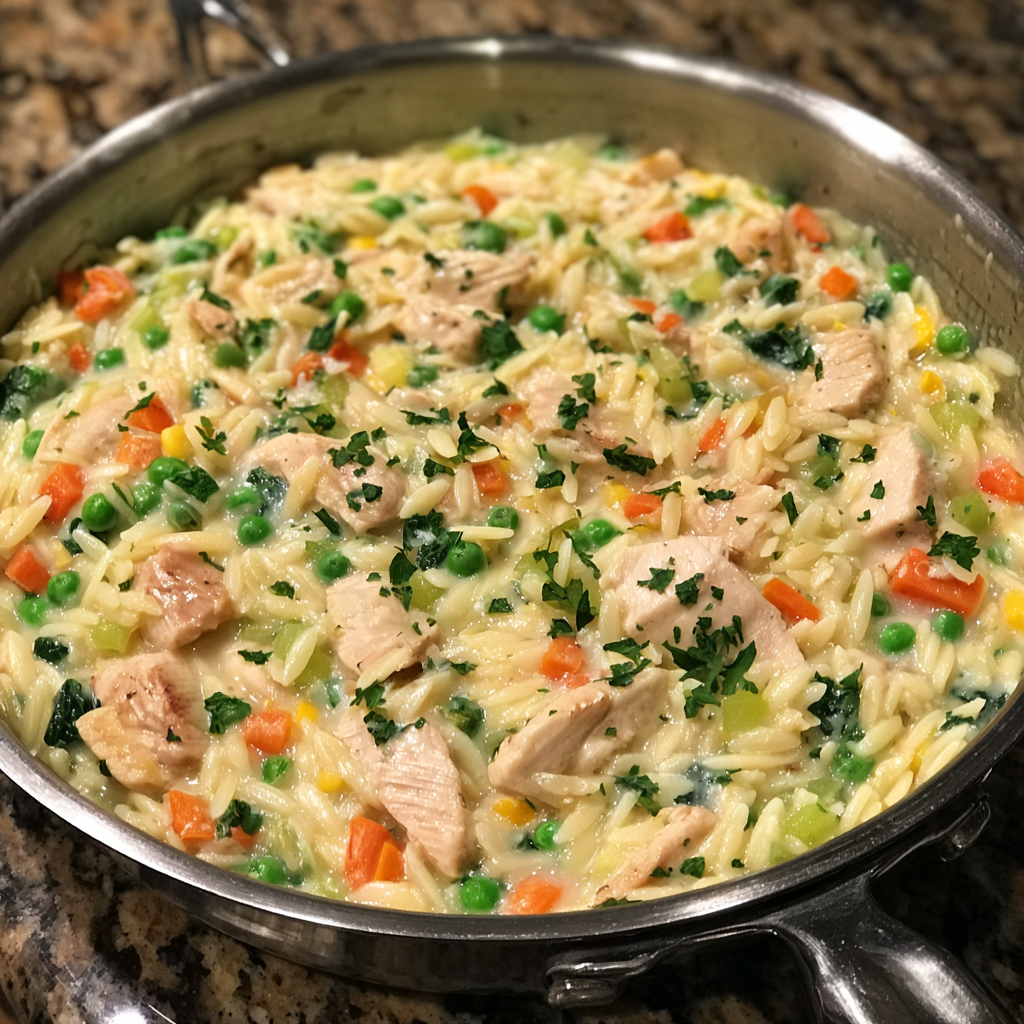 Creamy Chicken Orzo