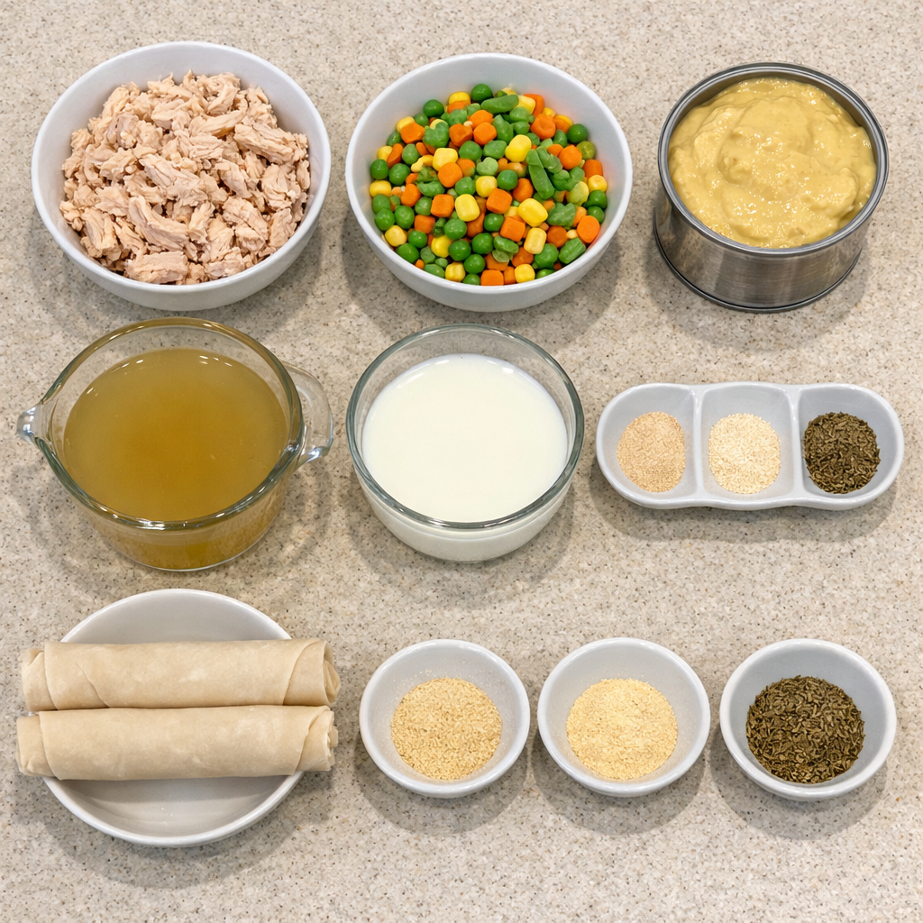 Creamy Chicken Pot Pie Casserole