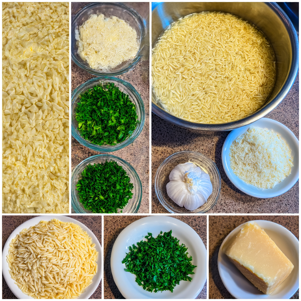 Creamy Garlic Parmesan Orzo Recipe