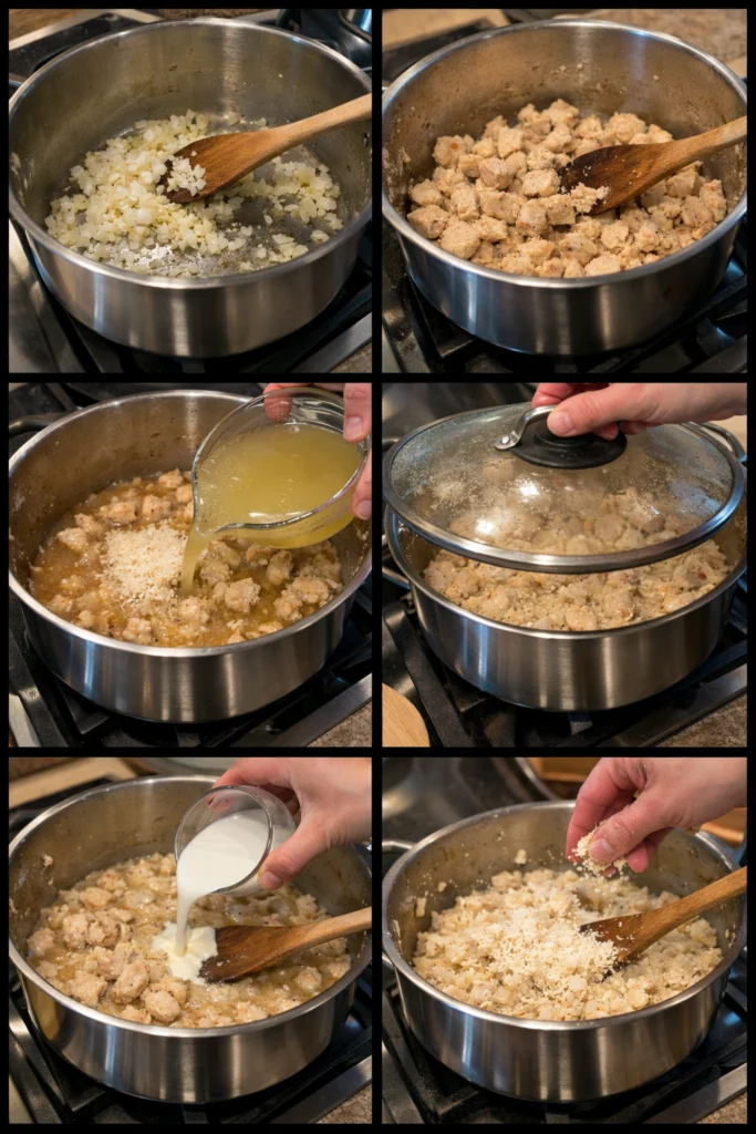 Creamy Parmesan Chicken and Rice