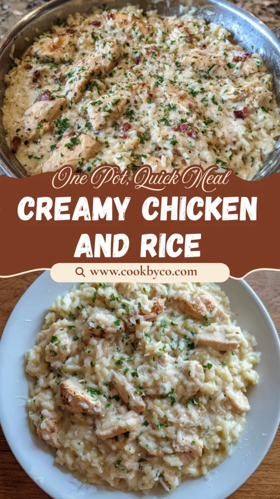 Creamy Parmesan Chicken and Rice