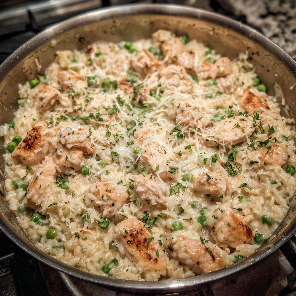 Creamy Parmesan One Pot Chicken and Rice