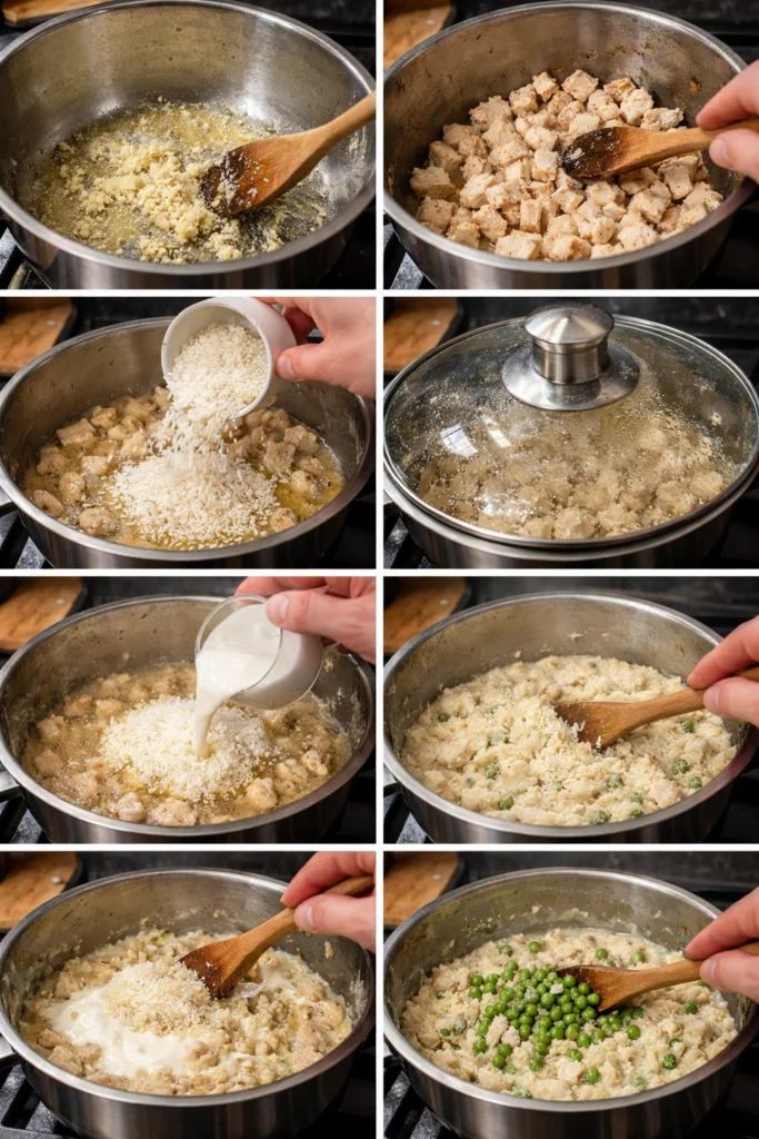 Creamy Parmesan One Pot Chicken and Rice