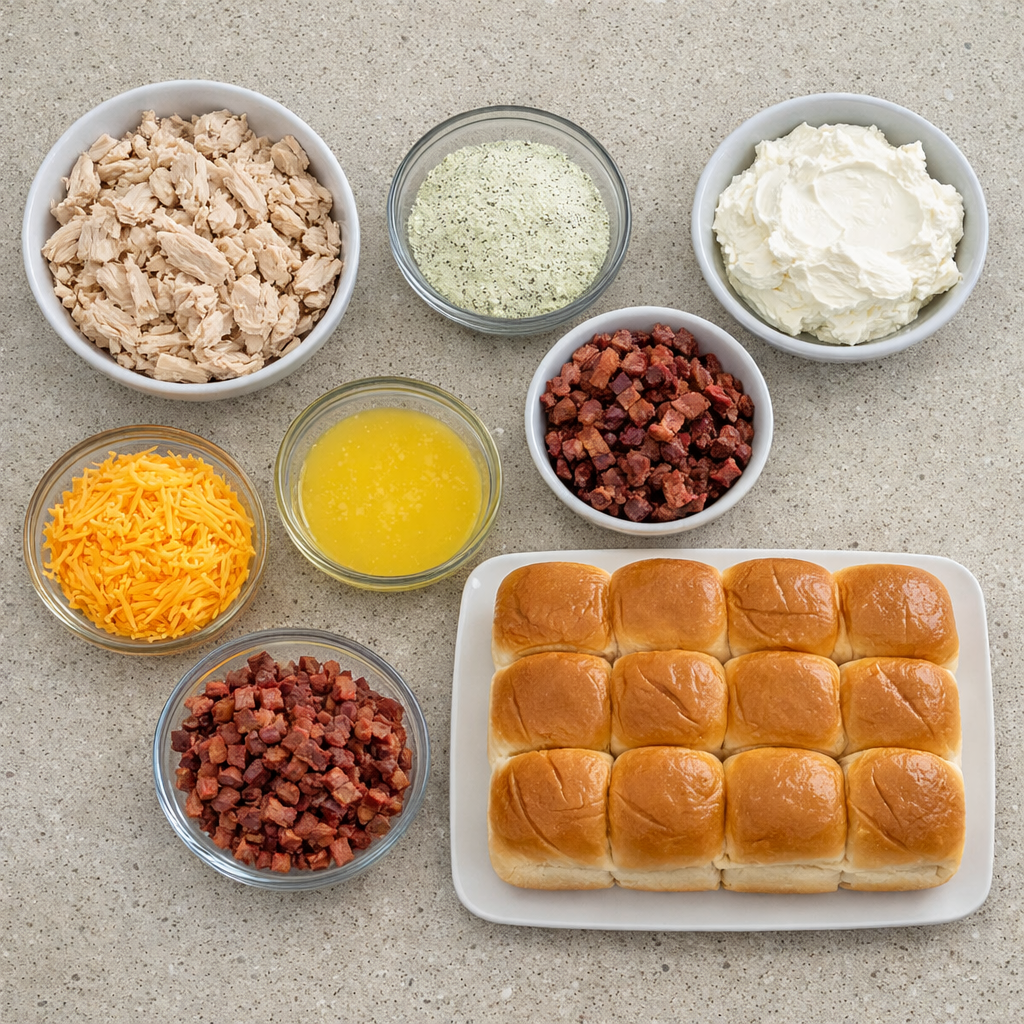 Creamy Ranch Chicken Sliders