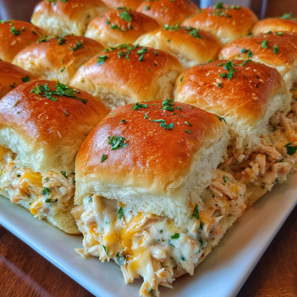 Creamy Ranch Chicken Sliders