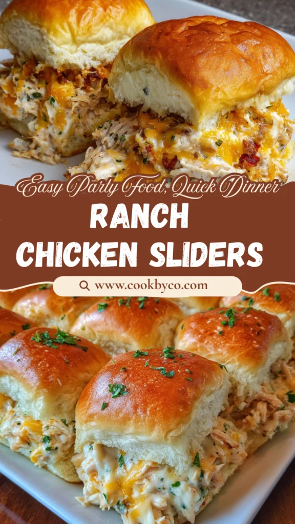 Creamy Ranch Chicken Sliders