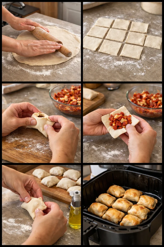Crispy Air Fryer Pizza Rolls