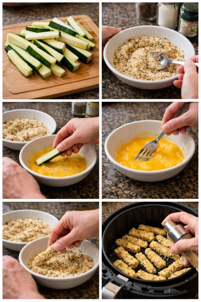 Crispy Air Fryer Zucchini Fries