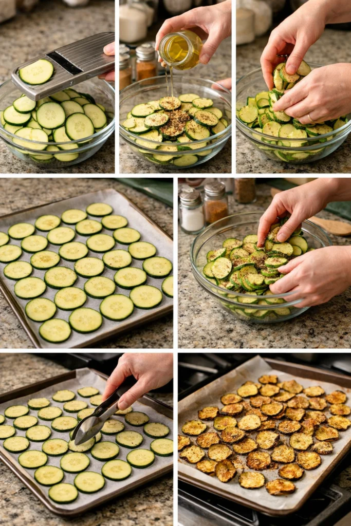 Crispy Baked Zucchini Chips