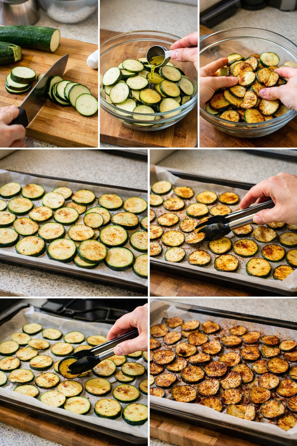 Crispy Baked Zucchini Chips