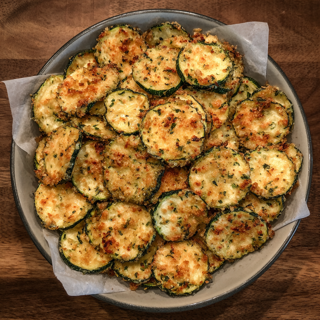 Crispy Baked Zucchini Chips