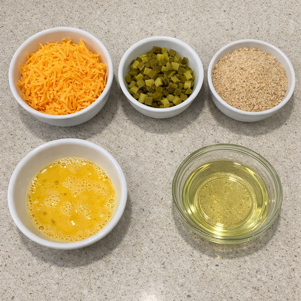 Crispy Pickle Cheese Bites