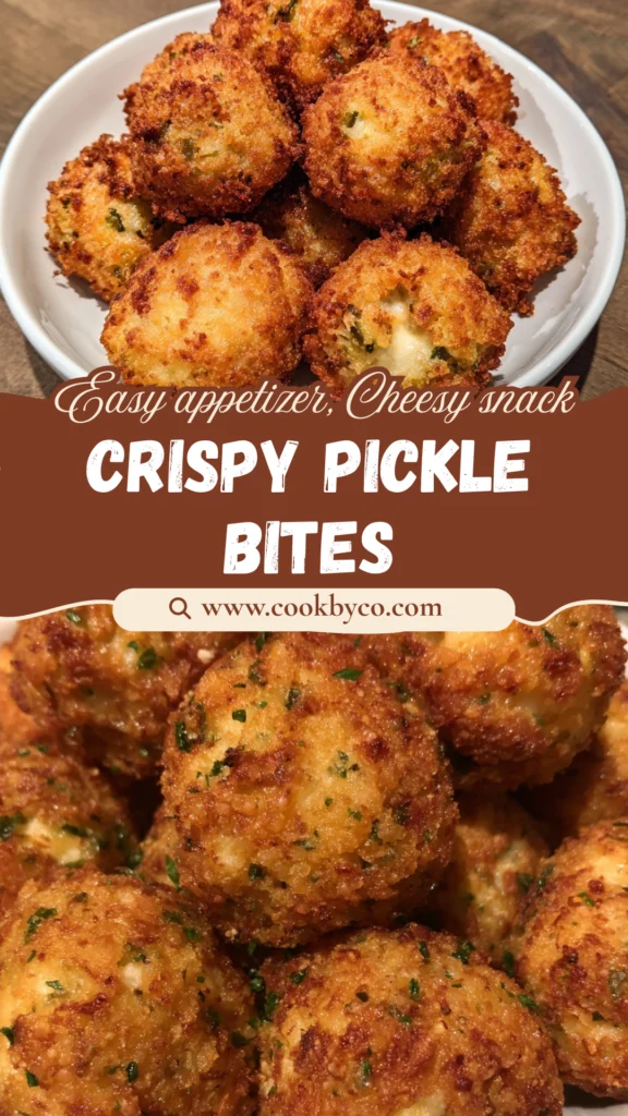 Crispy Pickle Cheese Bites