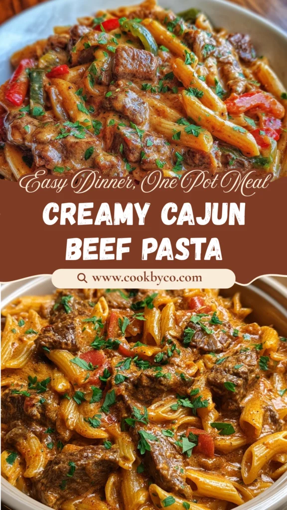 Crock Pot Creamy Cajun Beef Pasta