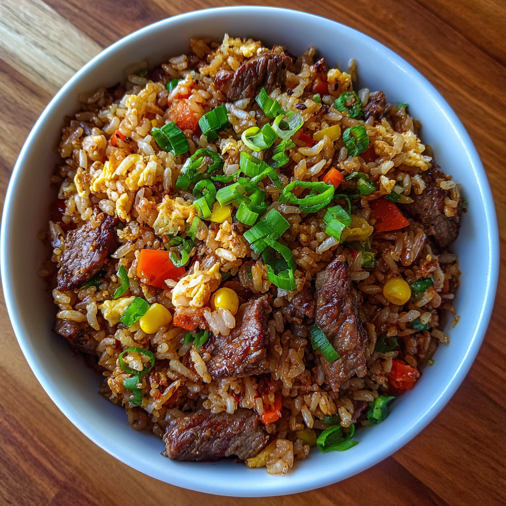 Crockpot Beef Fried Rice