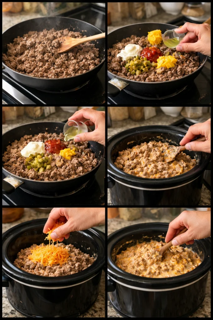 Crockpot Big Mac Dip
