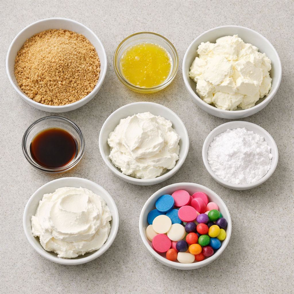 Easter No-Bake Mini Cheesecakes