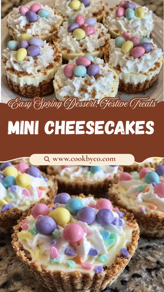 Easter No-Bake Mini Cheesecakes