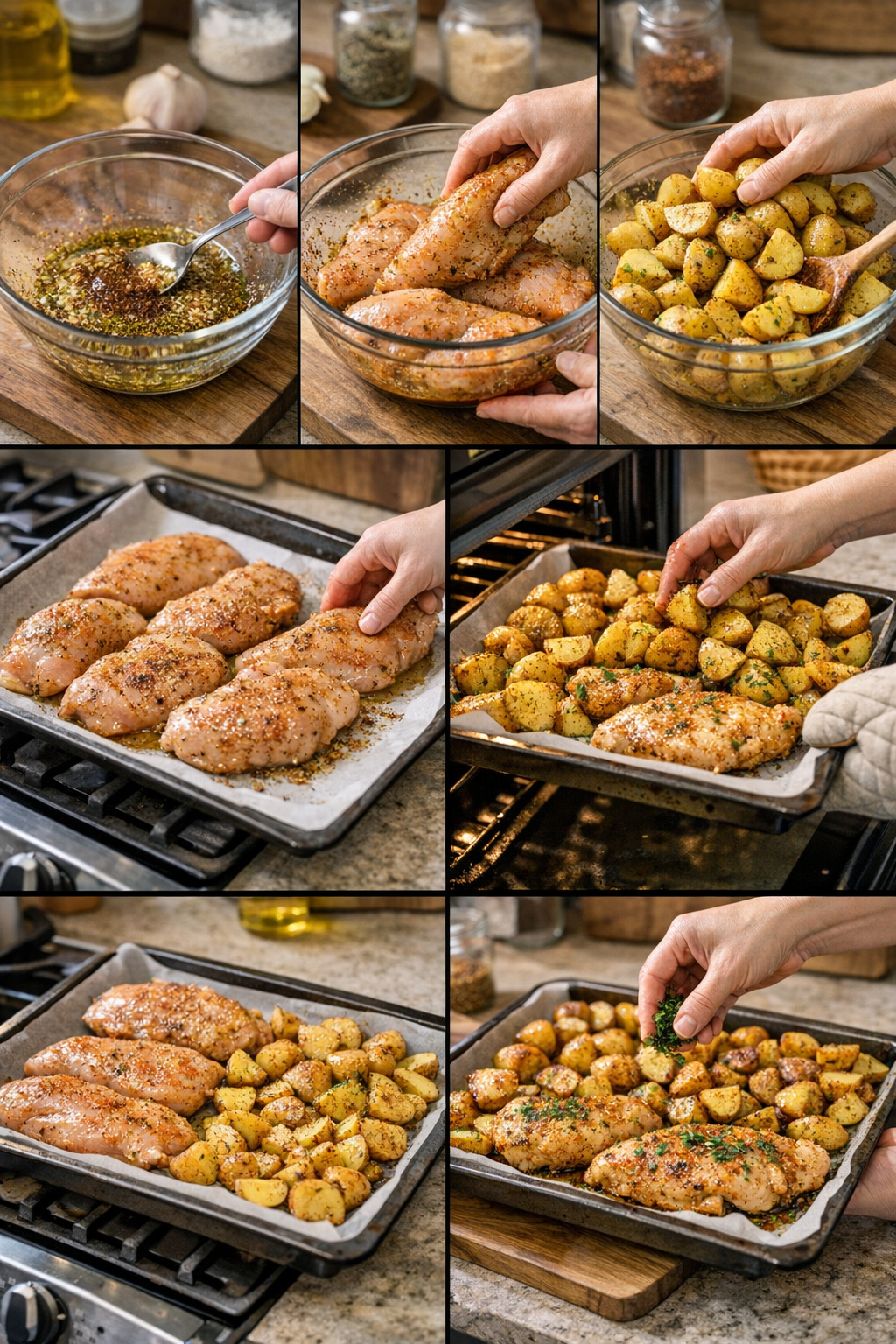 Garlic Parmesan Chicken and Potatoes