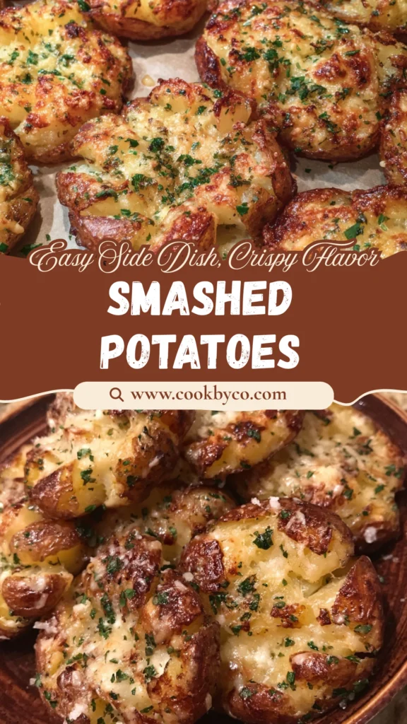 Garlic Parmesan Smashed Potatoes