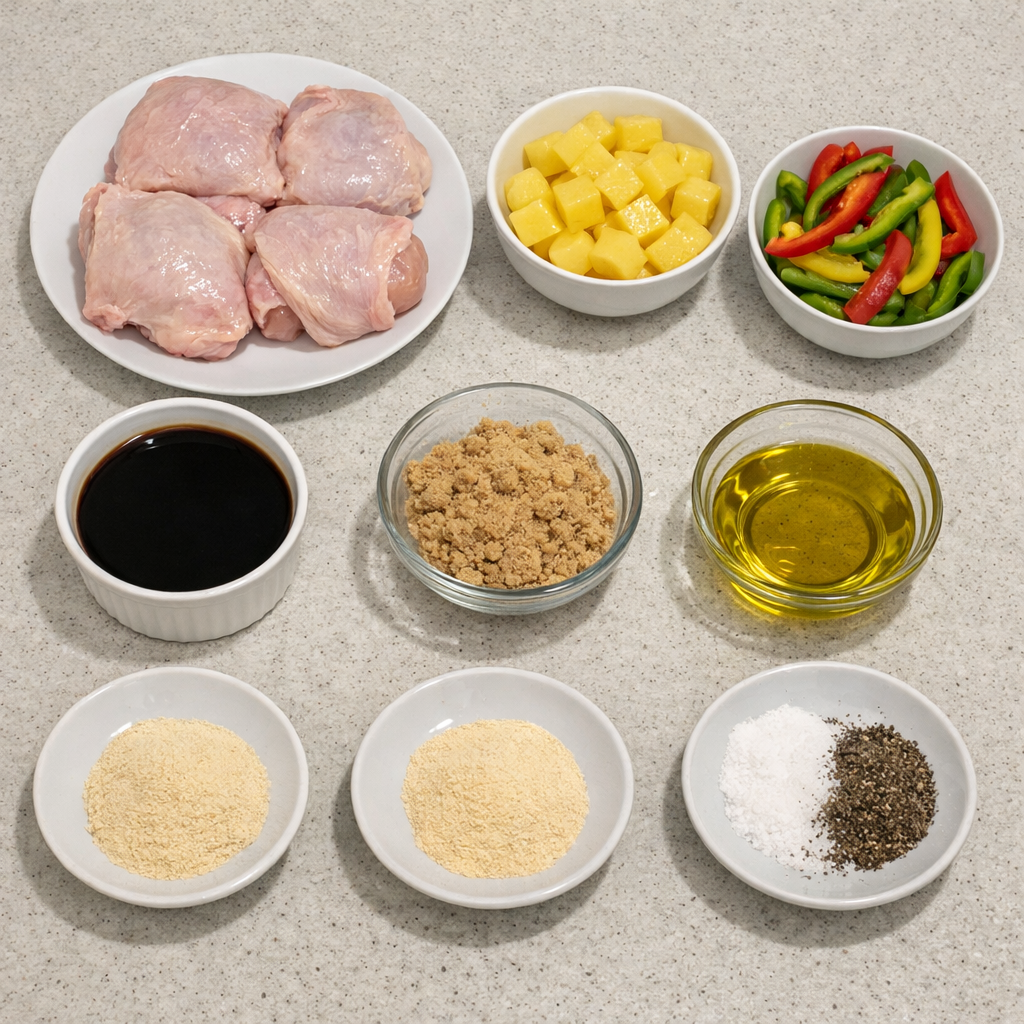 Hawaiian Chicken Sheet Pan