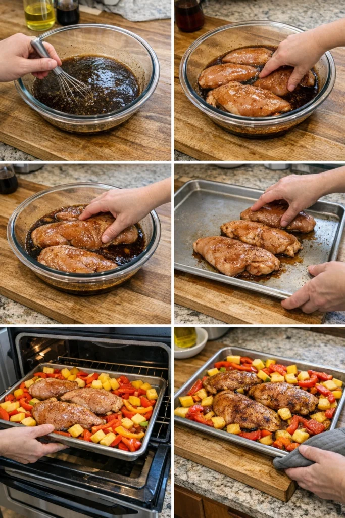 Hawaiian Chicken Sheet Pan