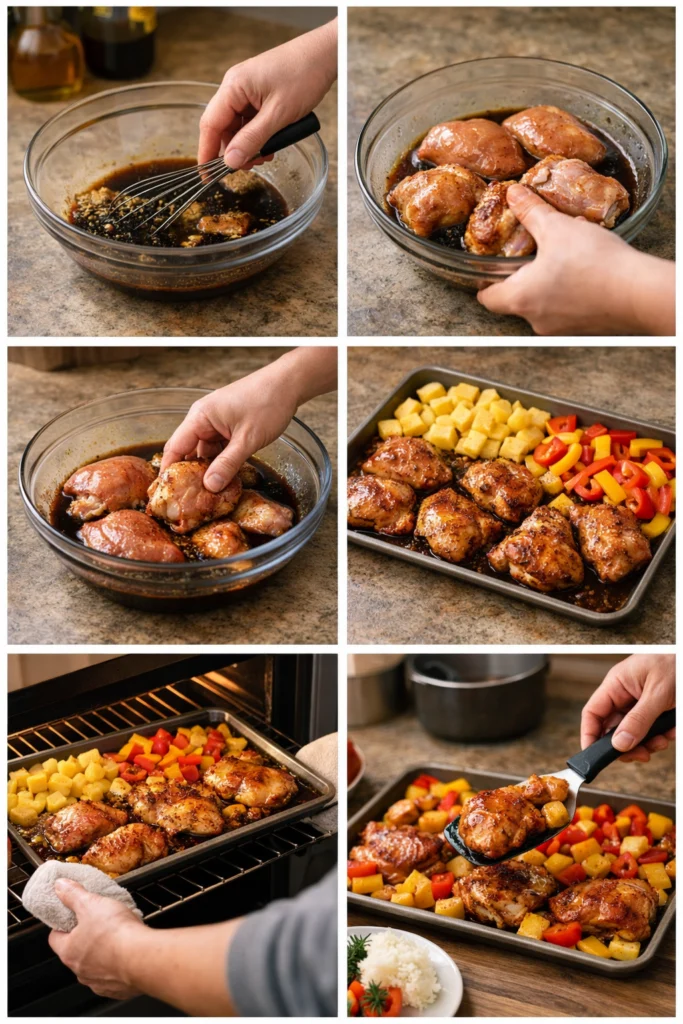 Hawaiian Chicken Sheet Pan