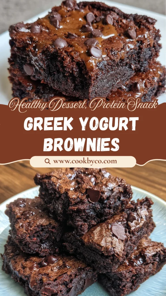 High Protein Greek Yogurt Brownies